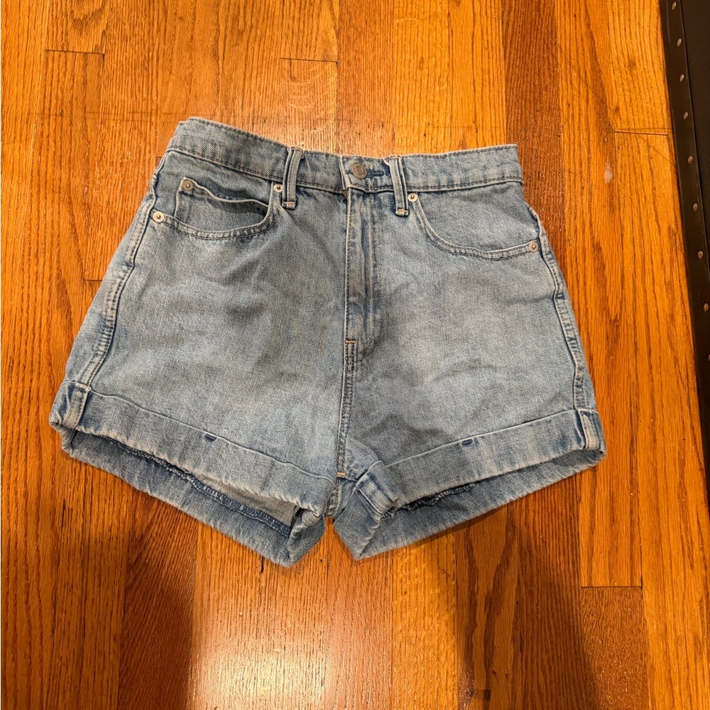 Gap High-Waist Light Blue Denim Shorts